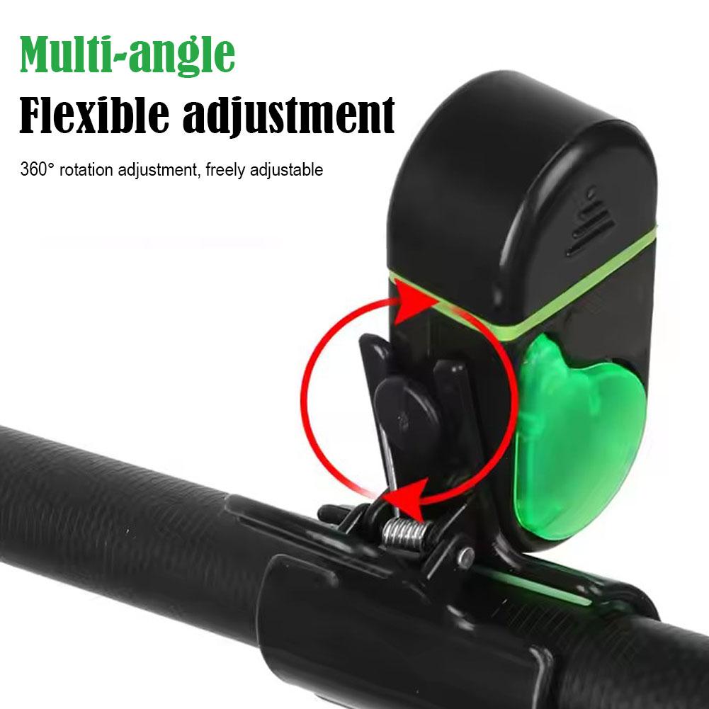 Bite Alarm - Bissanzeiger mit LED-Licht, Clip-On Angelruten-Bissanzeiger, elektronischer