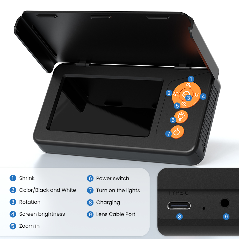 Unterwasser-Fischkamera mit 4, – Fish Finder Portable Bewertung und Preis